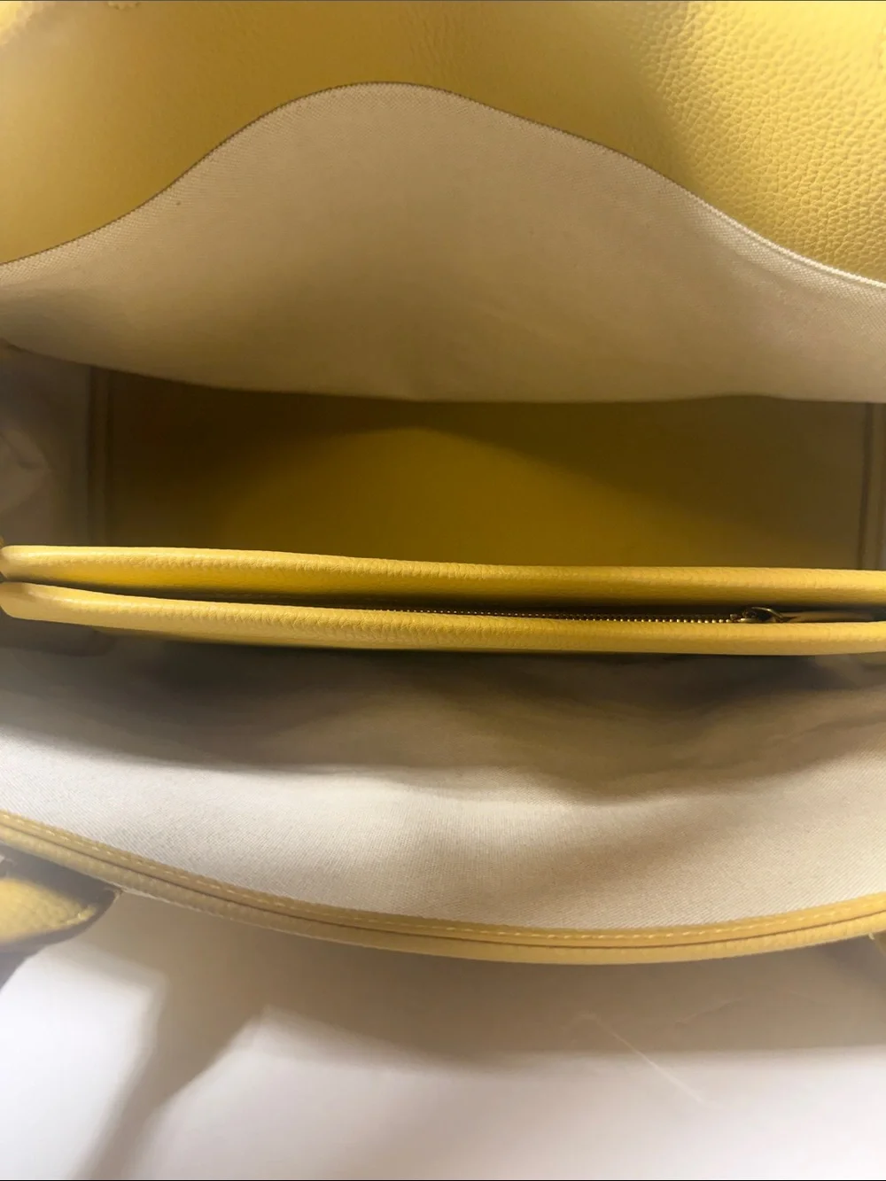 Yellow Genuine Leather Top-Handle Women’s Bag